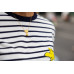 CAMISETA DE RAYAS SNOOPY, MANGA LARGA, "WHY NOT?"