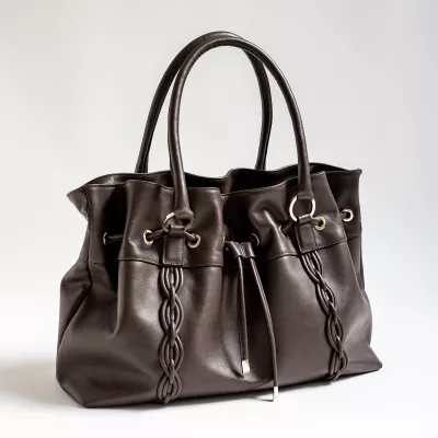 SHOPPING BAG MARRÓN, MODELO LAUREN