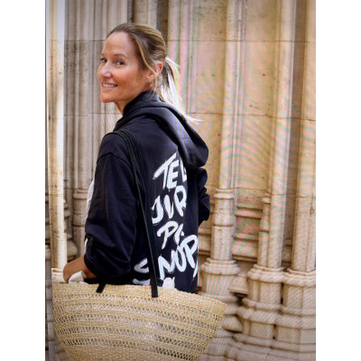 SUDADERA GRIS, " TE LO JURO POR SNOOPY"